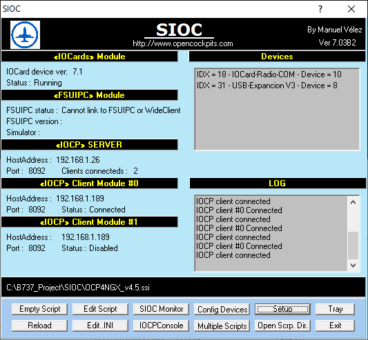 Client computer with OC P&amp;P modules